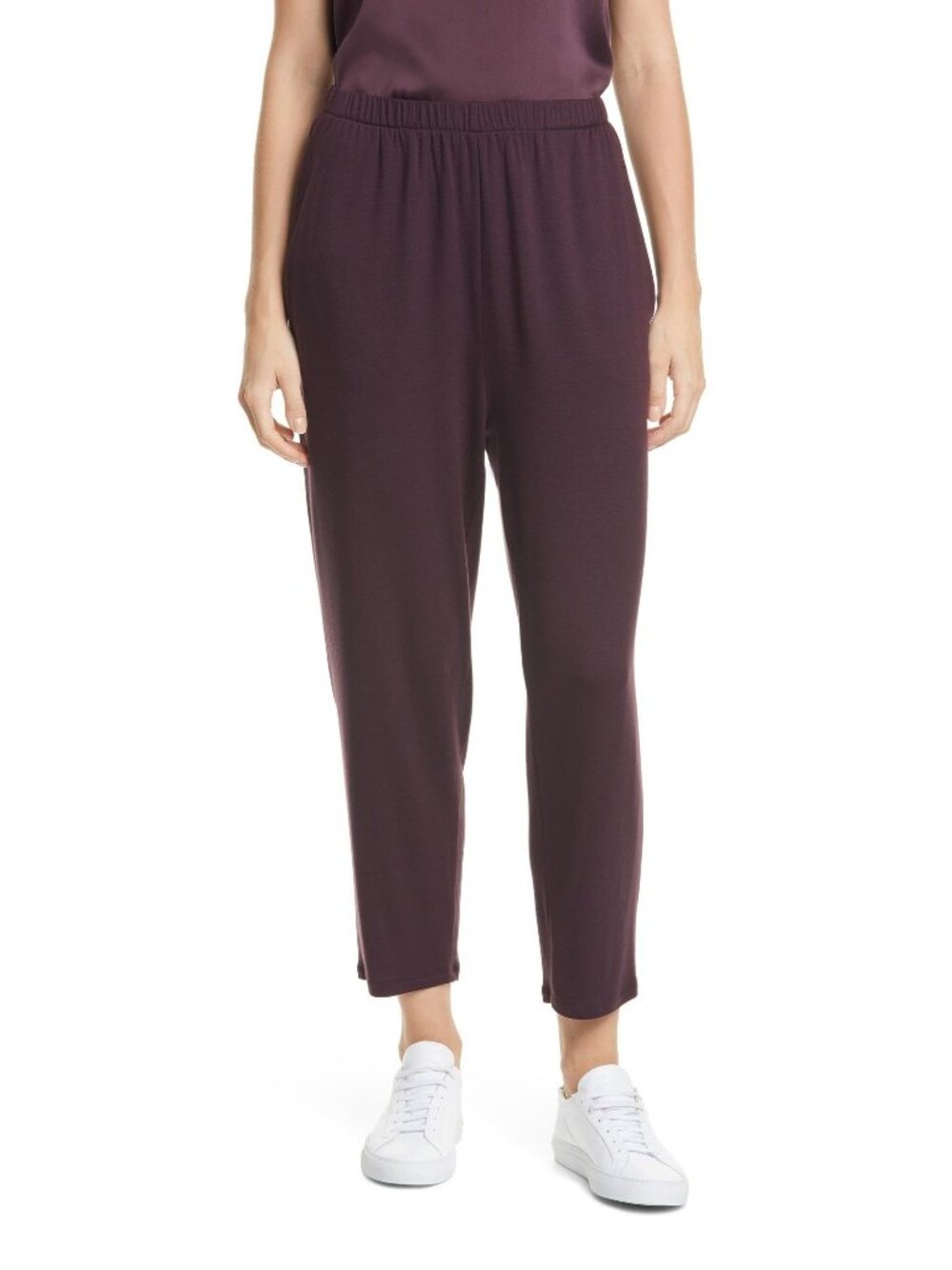 Eileen Fisher Women's Slouchy Ankle Pant, Casis, Size Small Petite, NWT